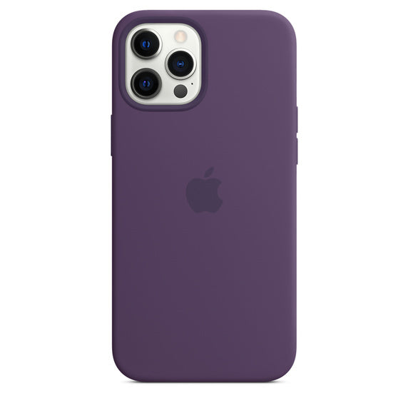 Apple iPhone 12 Pro Max Coque en Silicone - Améthyste - Véritable Nouveau