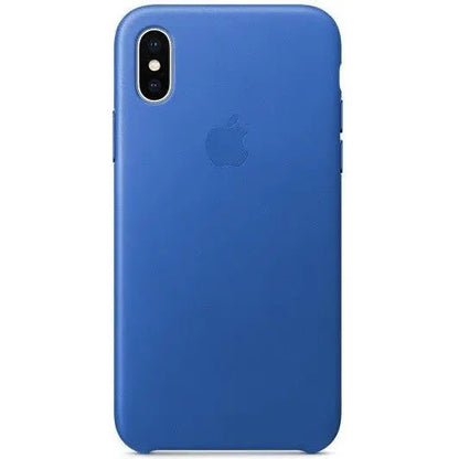 Apple iPhone X Étui en Cuir - Bleu - Véritable Nouveau