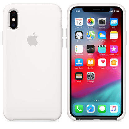 Apple iPhone XS Coque en Silicone - Blanc