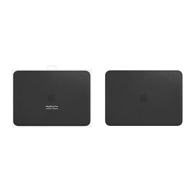 Double Pochette Housse Cuir L24 pour Apple MacBook 12 pouces Noir