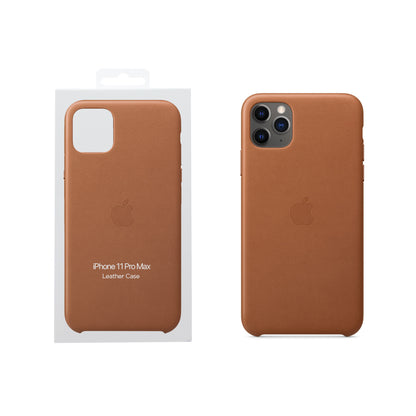 Apple iPhone 11 Pro Max coque en cuir - Havane