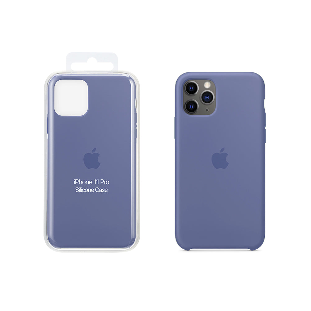 Apple iPhone 11 Pro Coque en Silicone - Bleu Lin - Véritable Nouveau