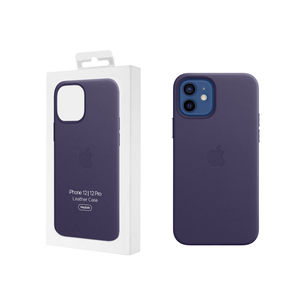 Apple iPhone 12 | 12 Pro coque en cuir - Violet profond
