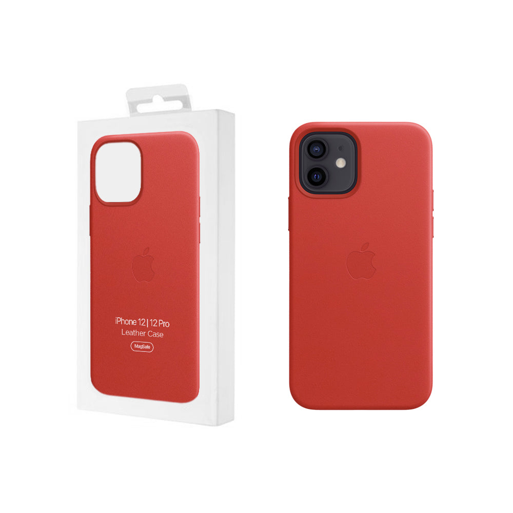 Apple iPhone 12 | 12 Pro coque en cuir - Rouge