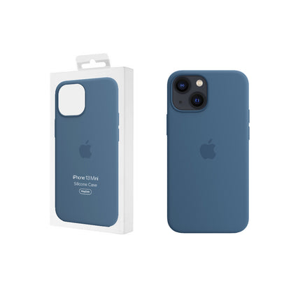 Coque en silicone pour iPhone 13 mini avec MagSafe - Geai bleu