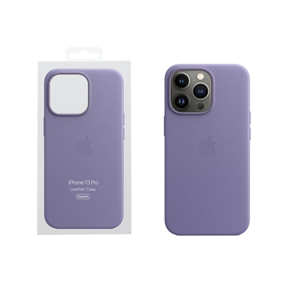 Apple iPhone 13 Pro Max coque en cuir - Glycine