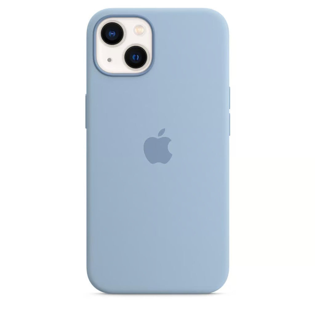 Apple iPhone 13 Coque en silicone avec MagSafe - Brouillard bleu