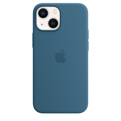 Coque en silicone pour iPhone 13 mini avec MagSafe - Geai bleu