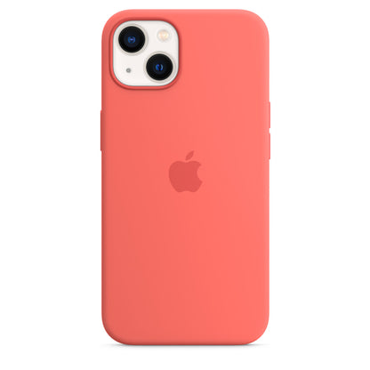Coque en silicone pour iPhone 13 avec Magsafe - Pomelo Rosa