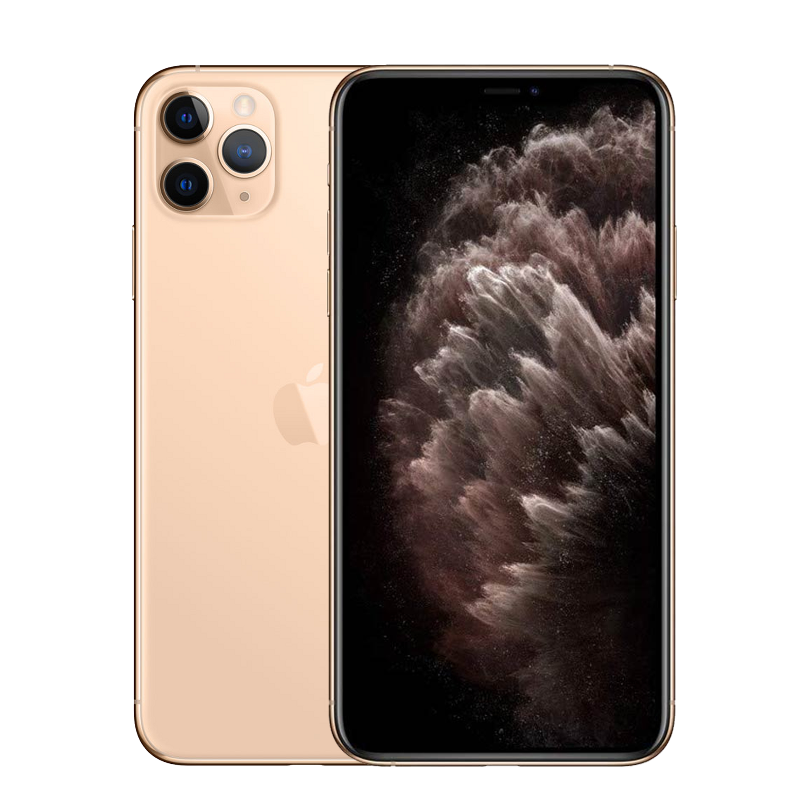 iPhone 11 Pro Max 64 Go - Or - Débloqué avec Coque en Silicone pour iPhone 11 Pro Max - Écume - Batterie Optimisée