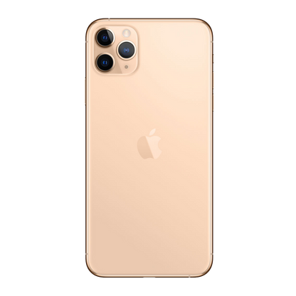 iPhone 11 Pro Max 512 Go - Or - Débloqué avec coque en Silicone pour iPhone 11 Pro Max - Pamplemousse - Batterie Neuve