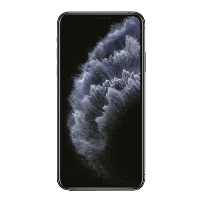 iPhone 11 Pro Max 256 Go - Gris Sidéral - Débloqué avec Coque en Silicone pour iPhone 11 Pro Max - Écume - Batterie Optimisée