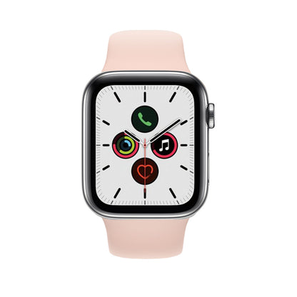 Apple Watch Series 5 Boîtier en acier inoxydable 44mm - Argent