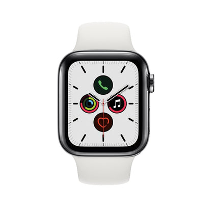Apple Watch Series 5 Boîtier en acier inoxydable 44mm - Noir