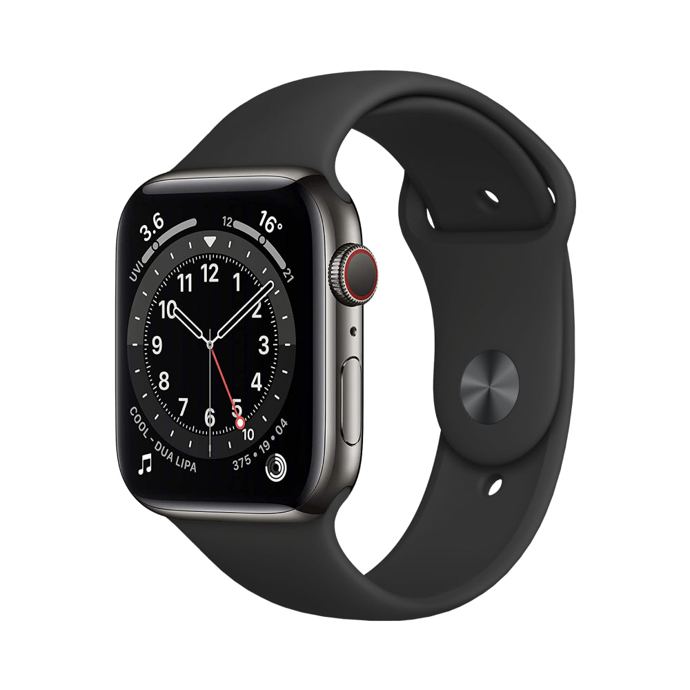 Apple Watch Series 6 Boîtier en acier inoxydable 44mm - Graphite