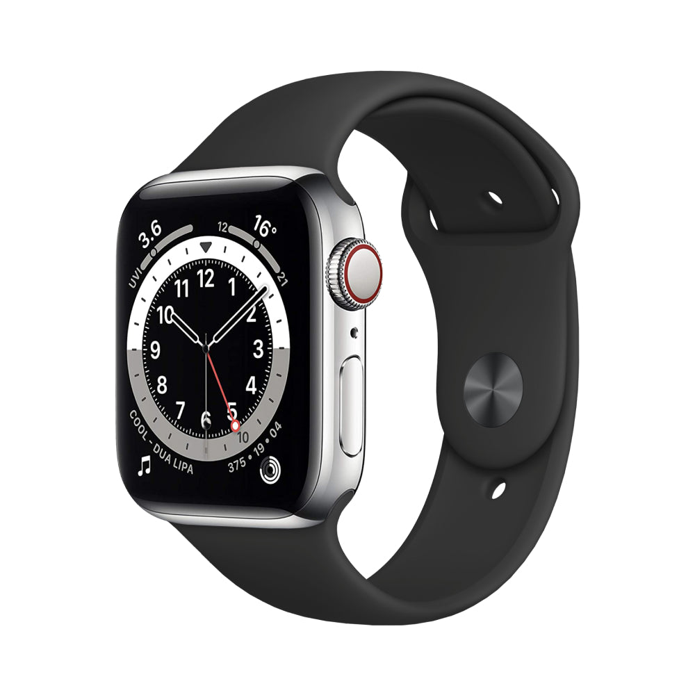 Apple Watch Series 6 Boîtier en acier inoxydable 44mm - Argent