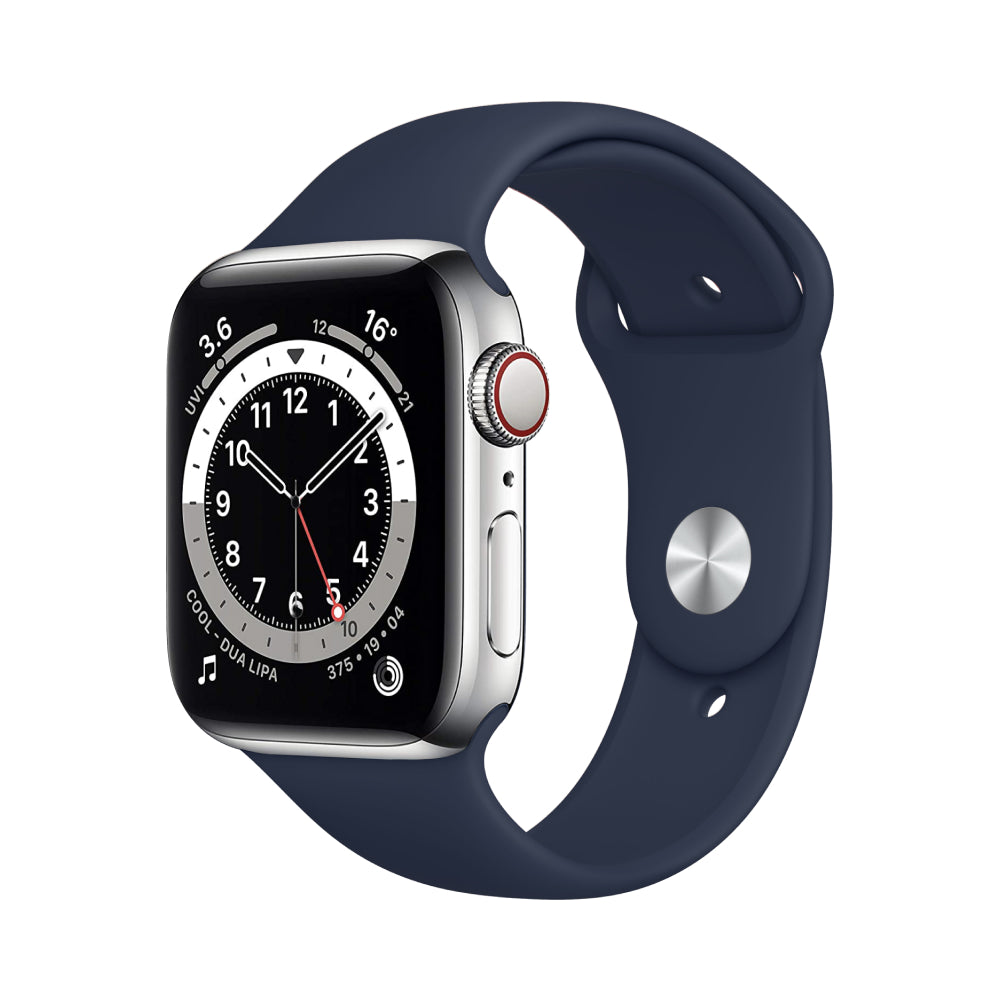 Apple Watch Series 6 Boîtier en acier inoxydable 44mm - Argent