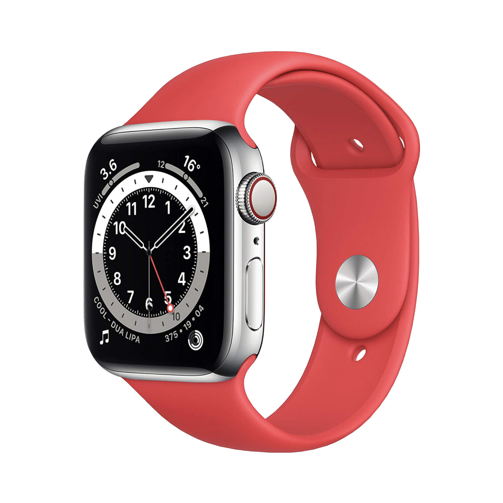 Apple Watch Series 6 Boîtier en acier inoxydable 44mm - Argent