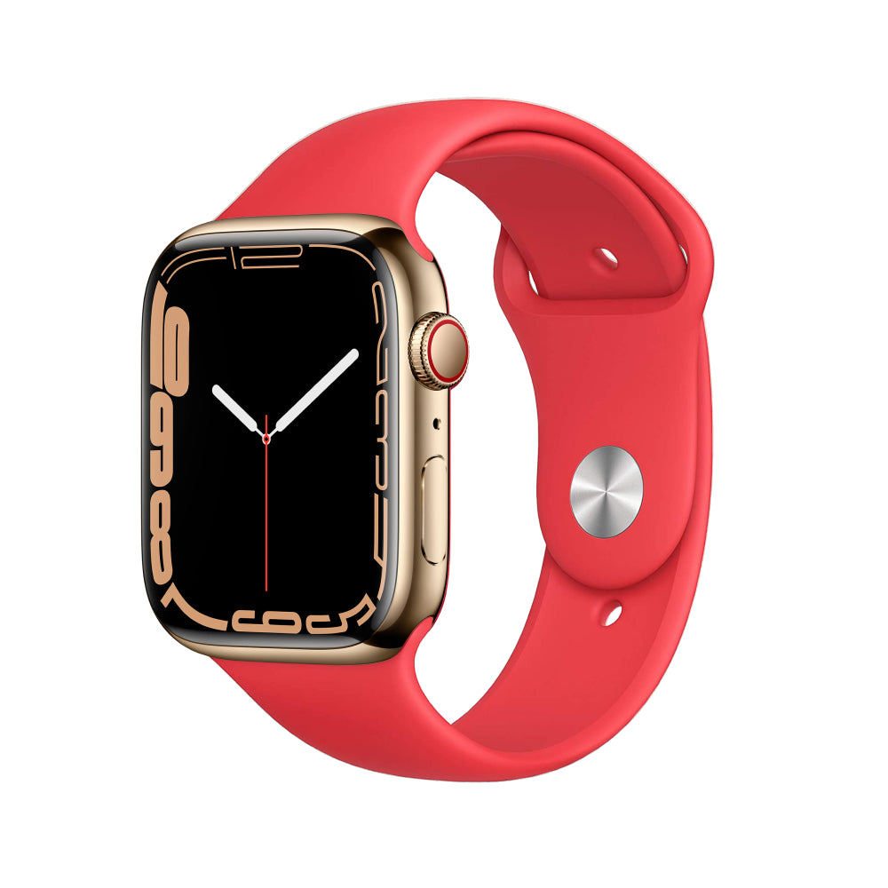 Apple Watch Series 7 Boîtier en acier inoxydable 45mm - Or