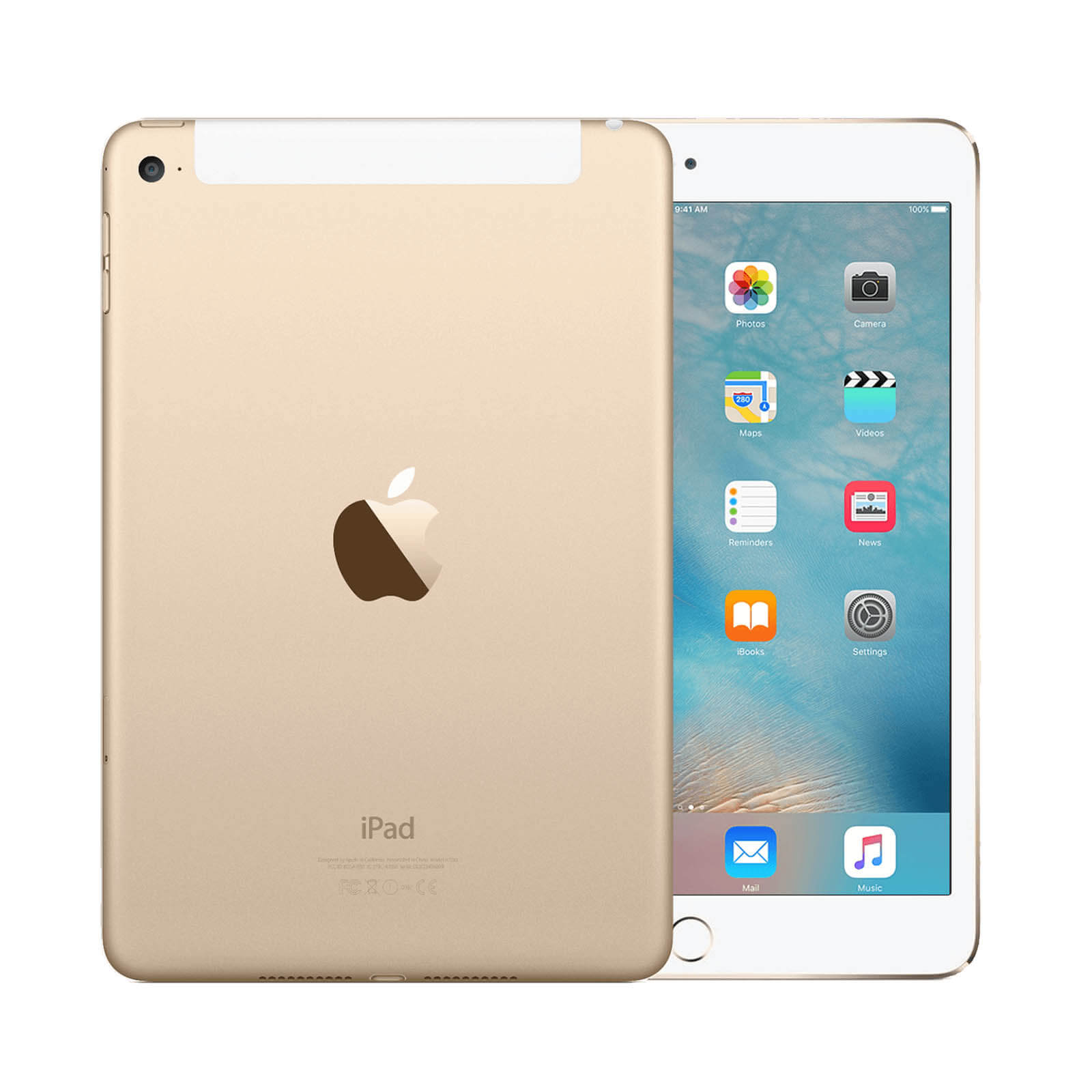 Apple iPad Mini 4 16Go Or WiFi & Cellulaire - Etat Correct