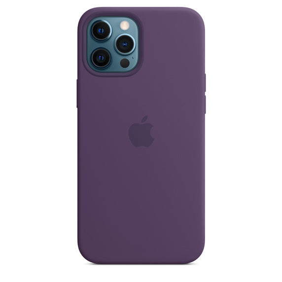 Apple iPhone 12 Pro Max Coque en Silicone - Améthyste - Véritable Nouveau