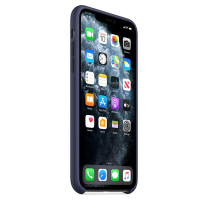 Apple iPhone 11 Pro Coque en Silicone - Bleu Nuit- Original Nouveau