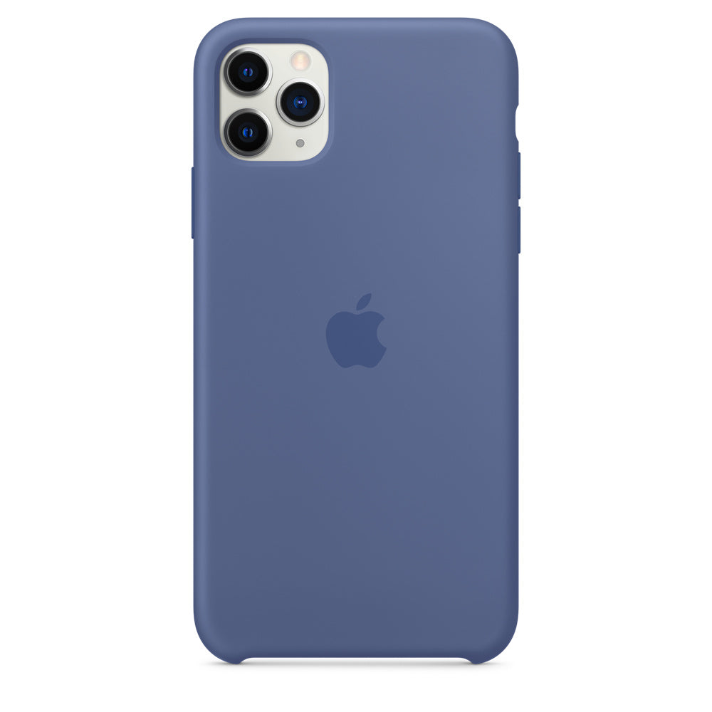 Apple iPhone 11 Pro Max Coque en Silicone - Bleu Lin - Véritable Nouveau