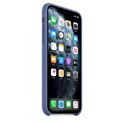 Apple iPhone 11 Pro Max Coque en Silicone - Bleu Lin - Véritable Nouveau