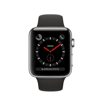 Apple Watch Series 3 Acier Inoxydable 42mm - Steel - Très Bon État