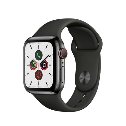 Apple Watch Series 5 Boîtier en acier inoxydable 44mm - Noir