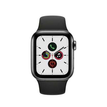 Apple Watch Series 5 Boîtier en acier inoxydable 44mm - Noir