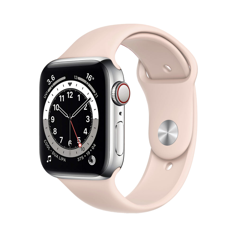Apple Watch Series 6 Boîtier en acier inoxydable 44mm - Argent