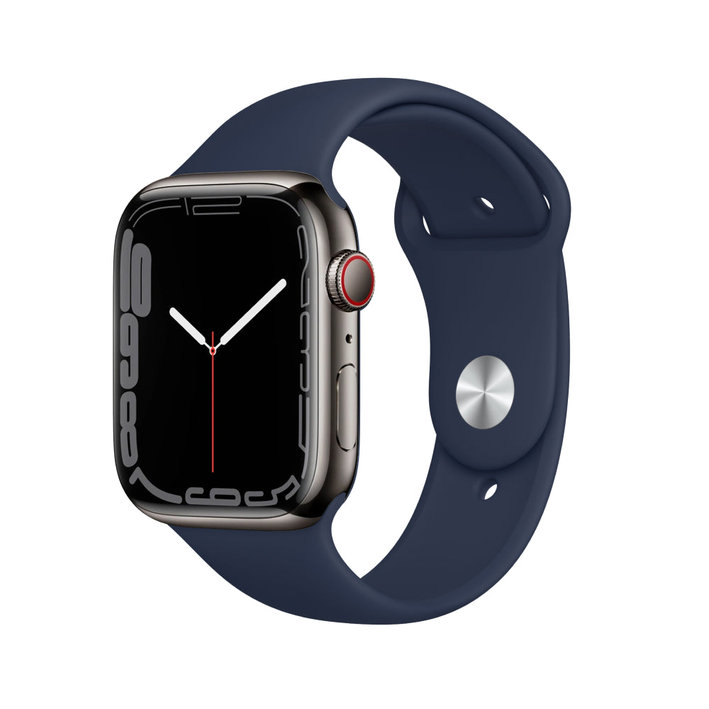 Apple Watch Series 7 Boîtier en acier inoxydable 41mm - Graphite