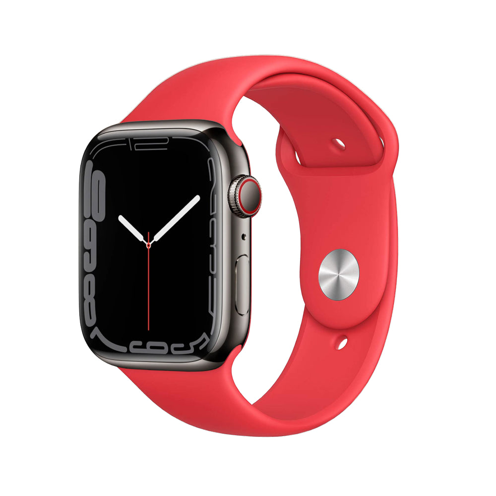 Apple Watch Series 7 Boîtier en acier inoxydable 41mm - Graphite