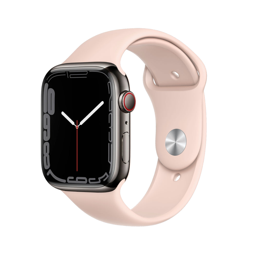 Apple Watch Series 7 Boîtier en acier inoxydable 45mm - Graphite