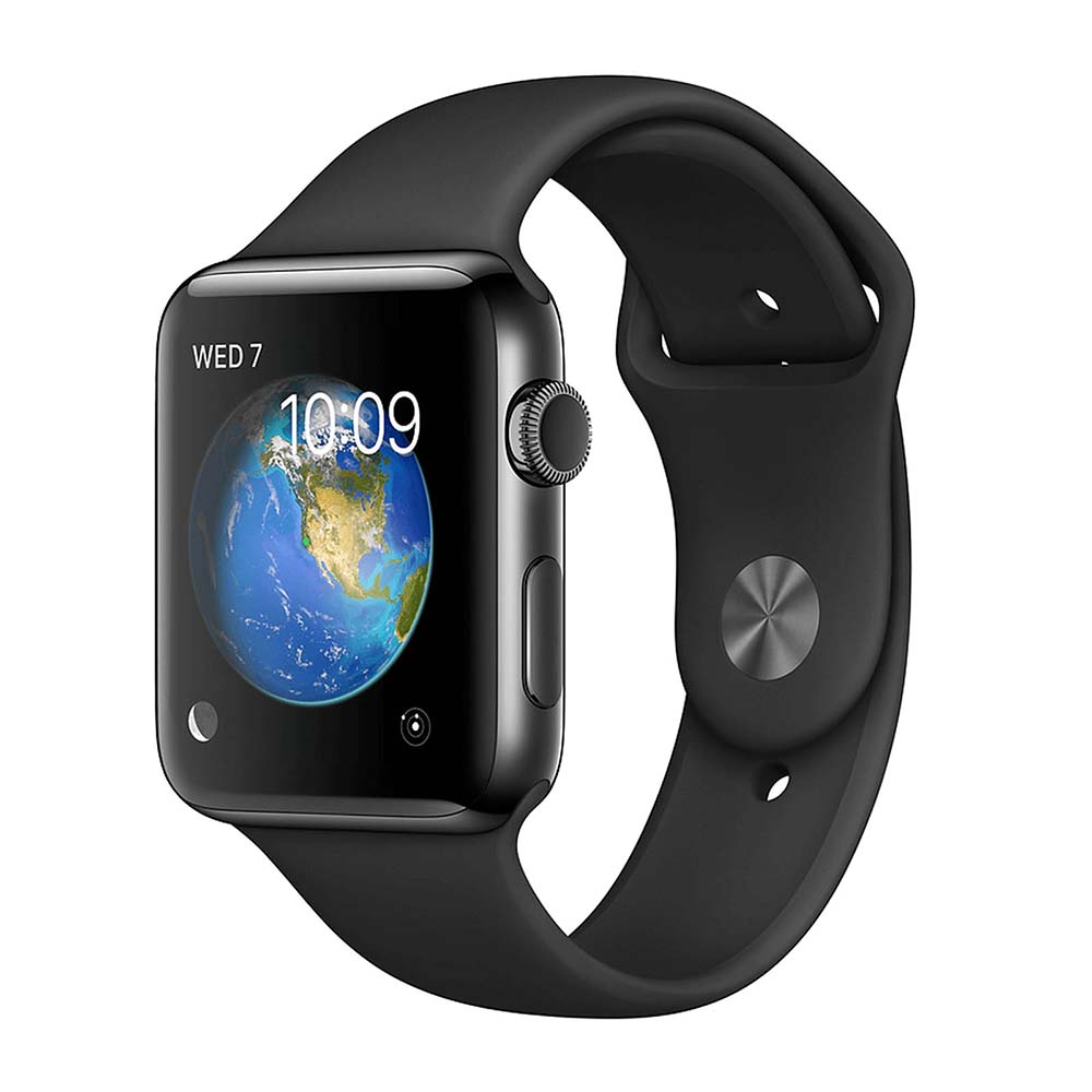 Apple Watch Series 3 Acier Inoxydable 38mm - Noir - Bon état